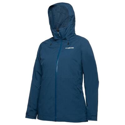 Chaqueta 3 en 1 para Mujer Trangoworld Bruket complet Verde Impermeable
