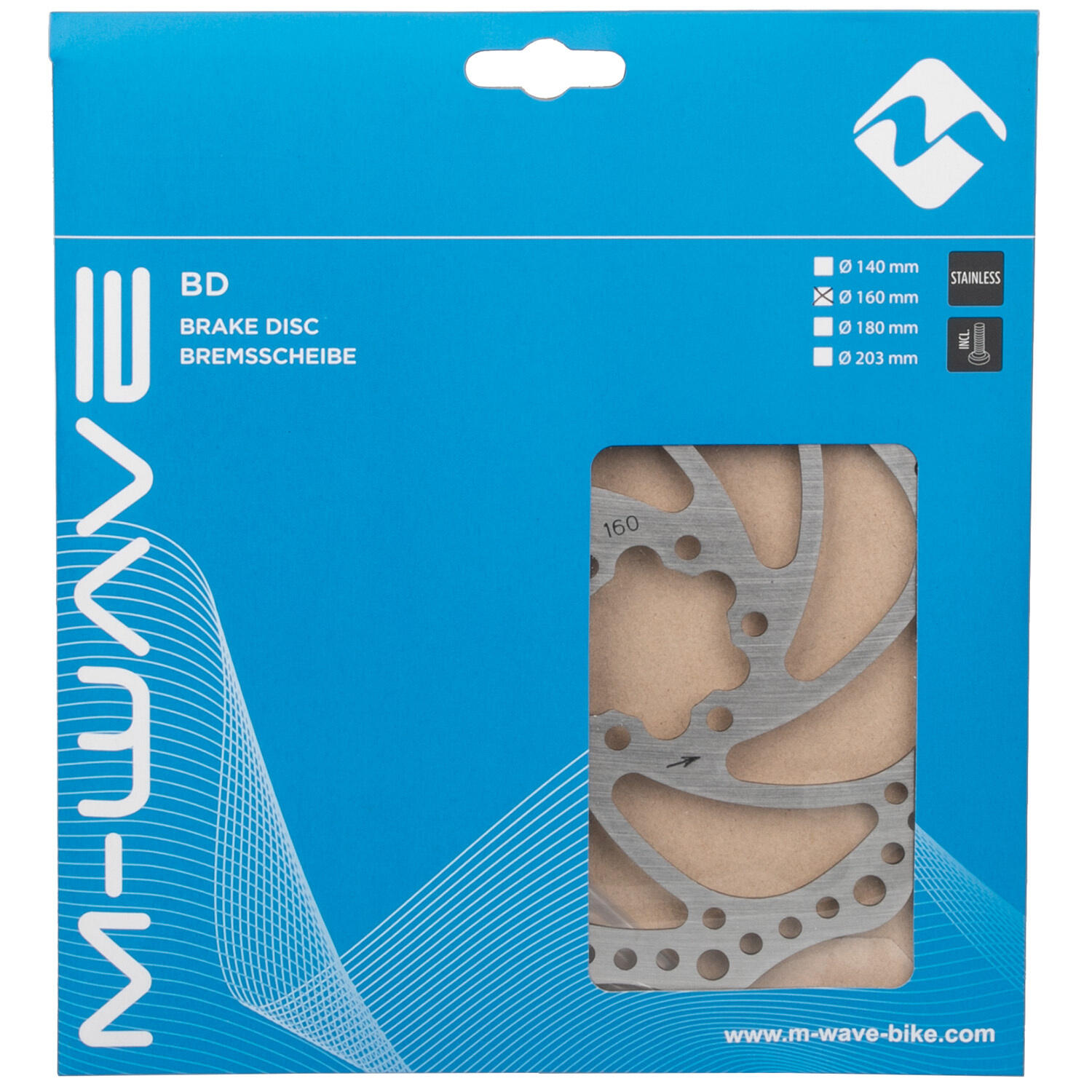 M-WAVE disque de frein BD-160 Ø160 mm 3/3
