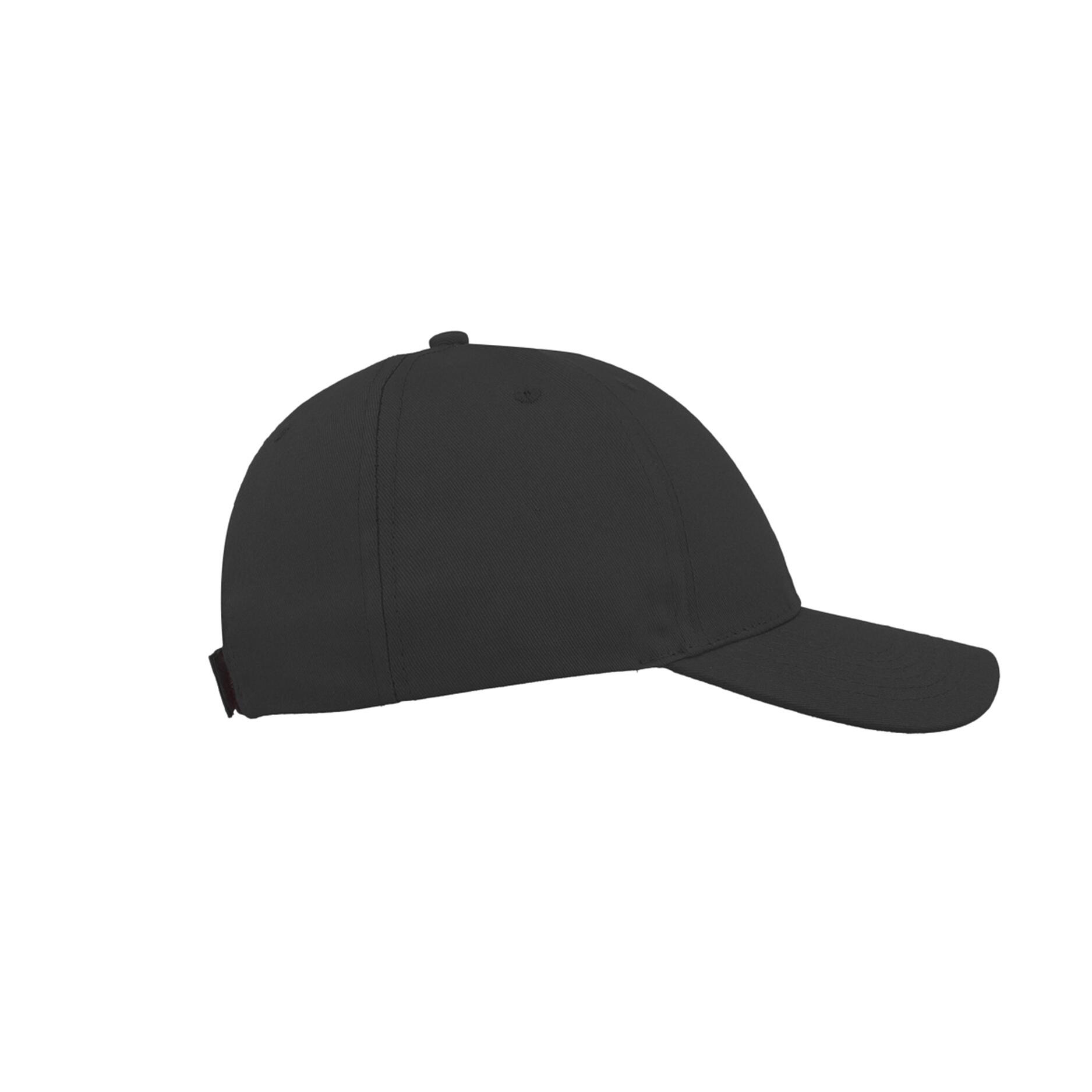 Start 6 Panel Baseball Cap (Black) 4/5