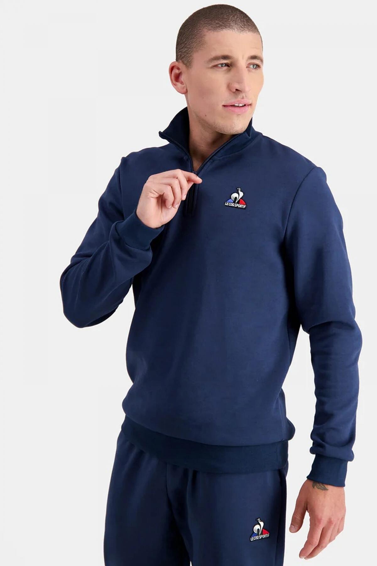 Sweat Marine Homme Le Coq Sportif Halfzip 5/5