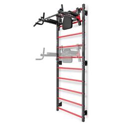 Kit d'entraînement gymnique échelle et main courante avec barre Marbo Sport