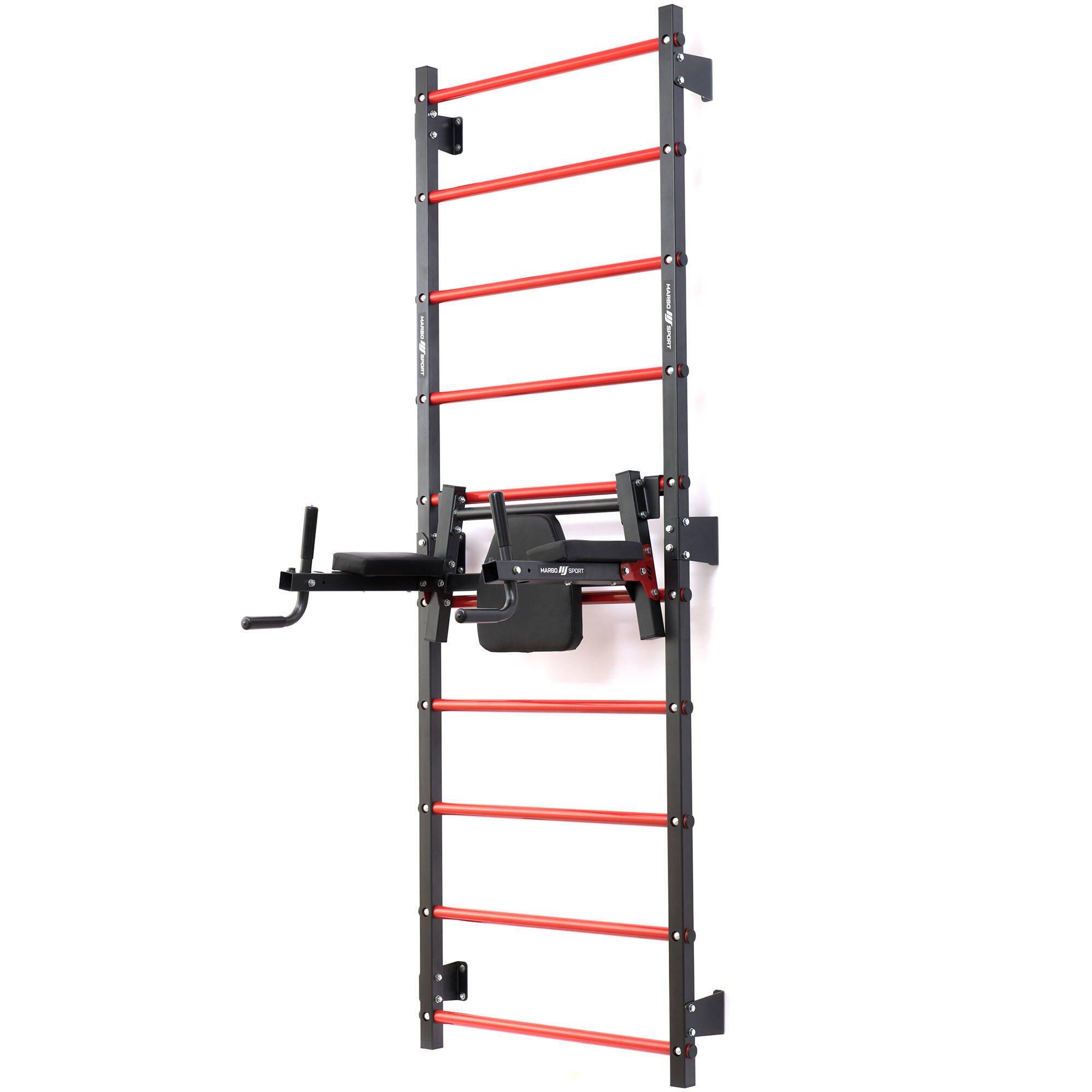 Turntrainingsset ladder en leuning met rekstok Marbo Sport 2/5
