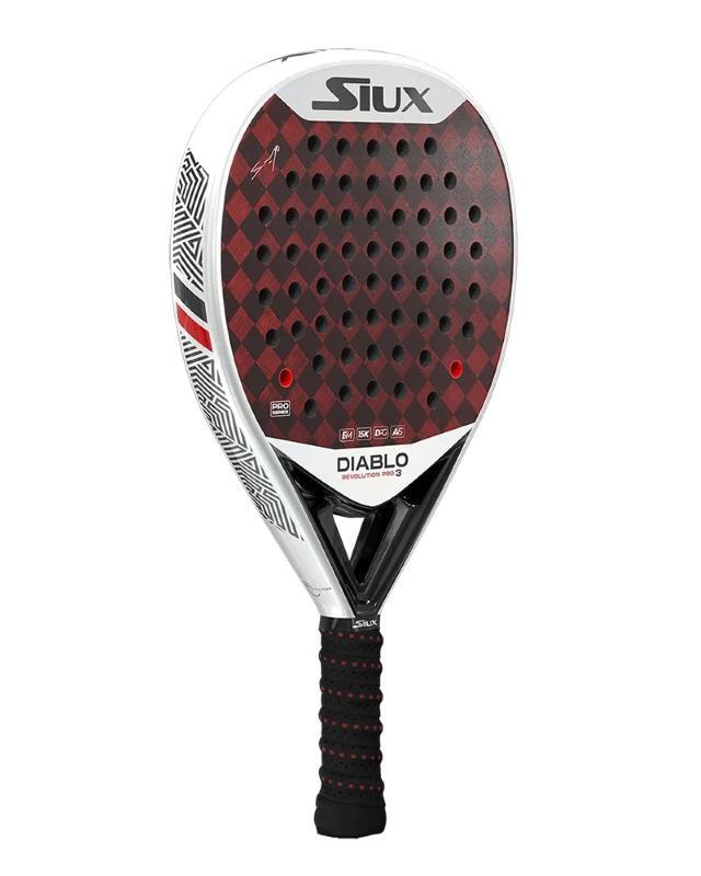 SIUX Siux Diablo Revolution 3 Sanyo Pro padelracket -  ZWART - unisex