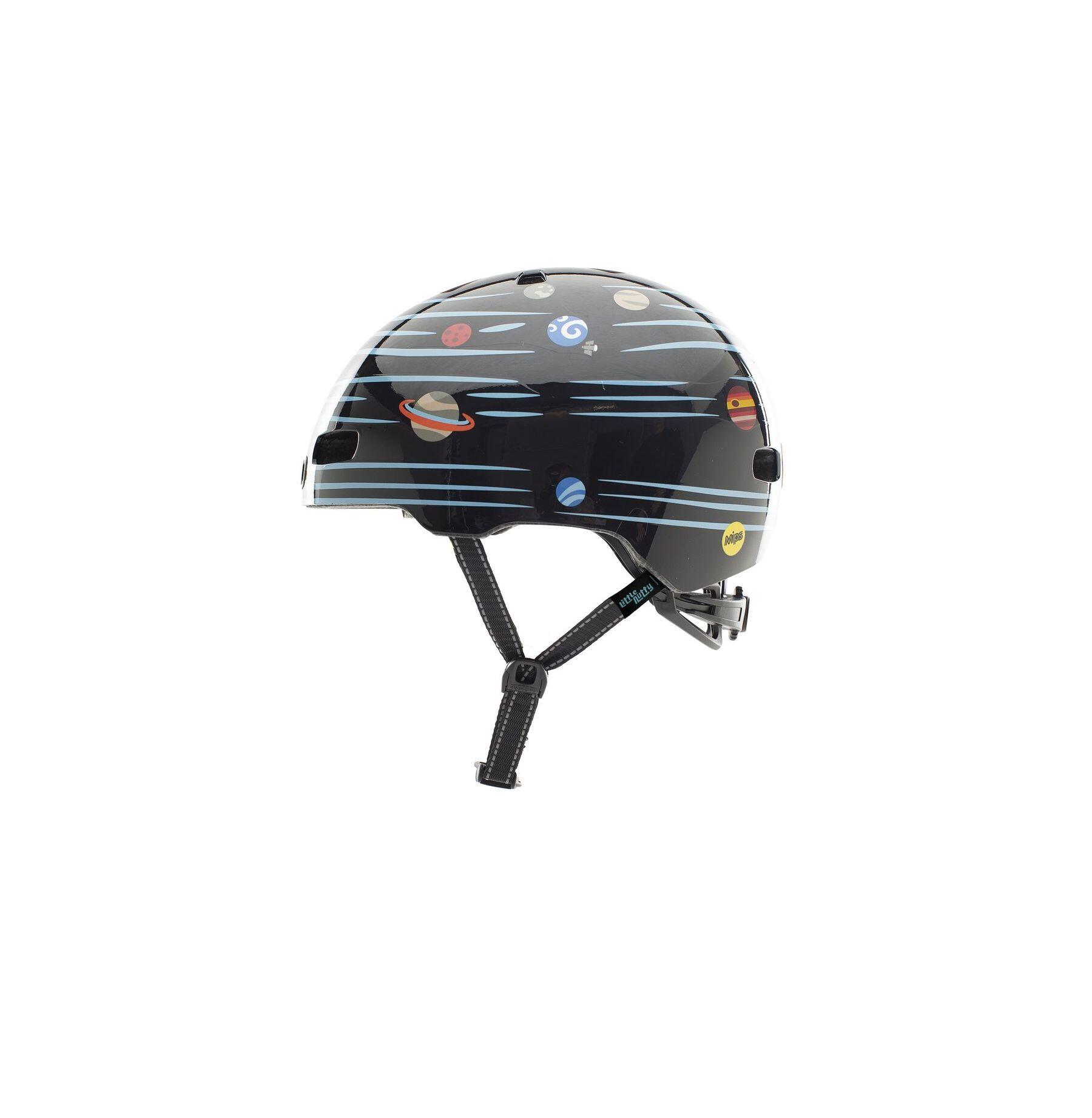 NUTCASE Casco da bici per bambini Little Nutty MIPS Reflective, Defy Gravity