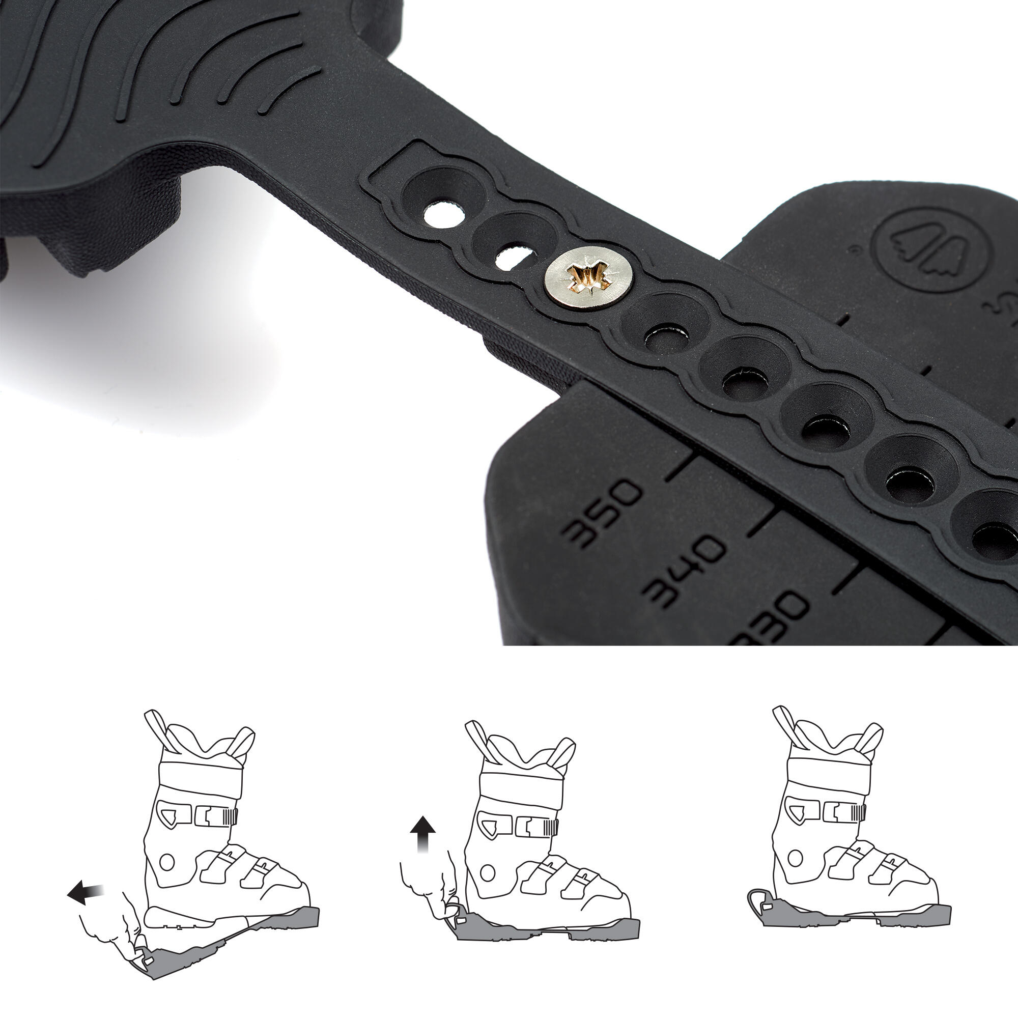 Bescherming ontworpen voor skischoenen - Ski Boots Tractions Black 3/5
