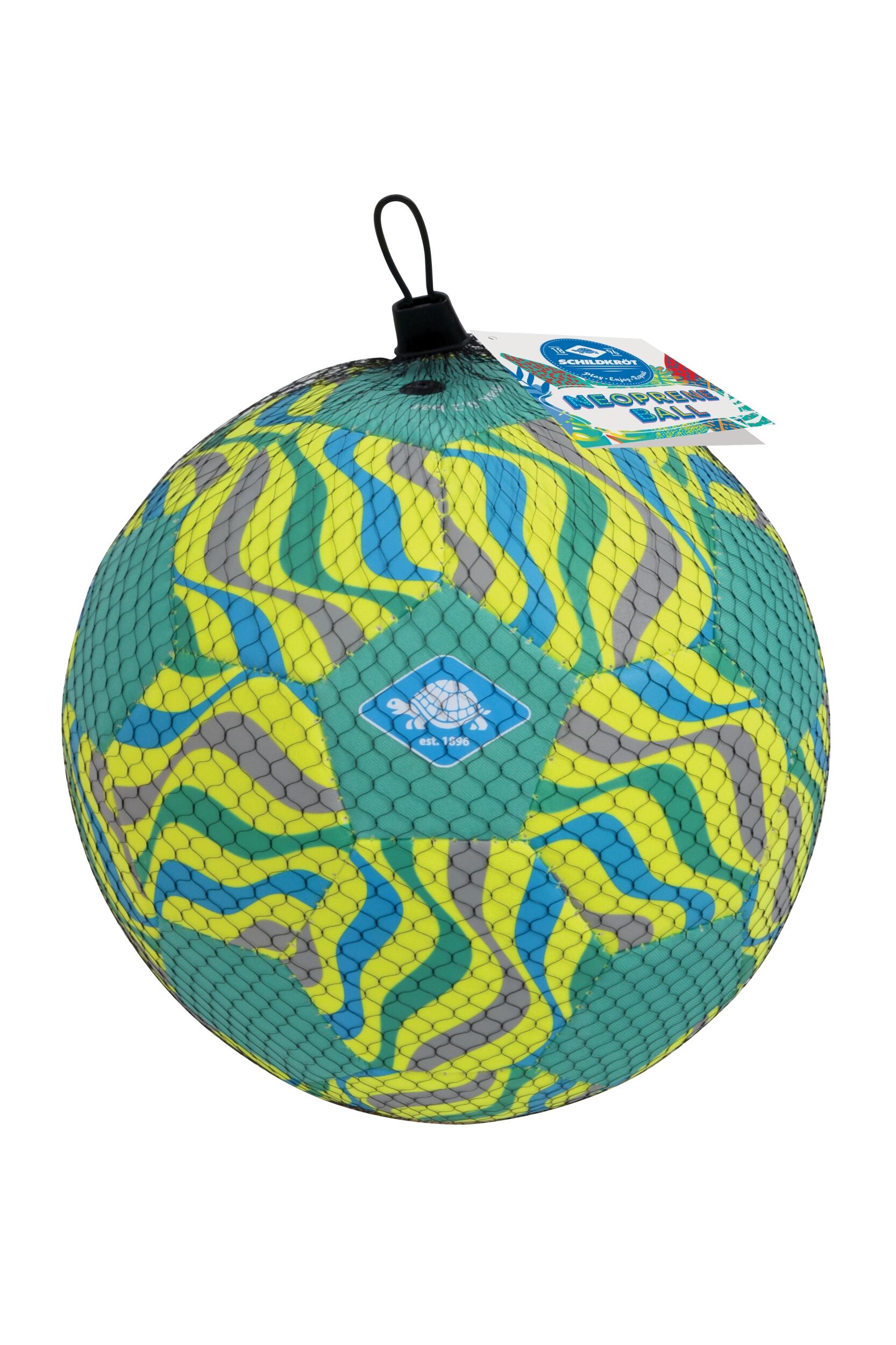 Ballon de plage en néoprène Schildkröt Taille 5 Vert Vagues 3/6
