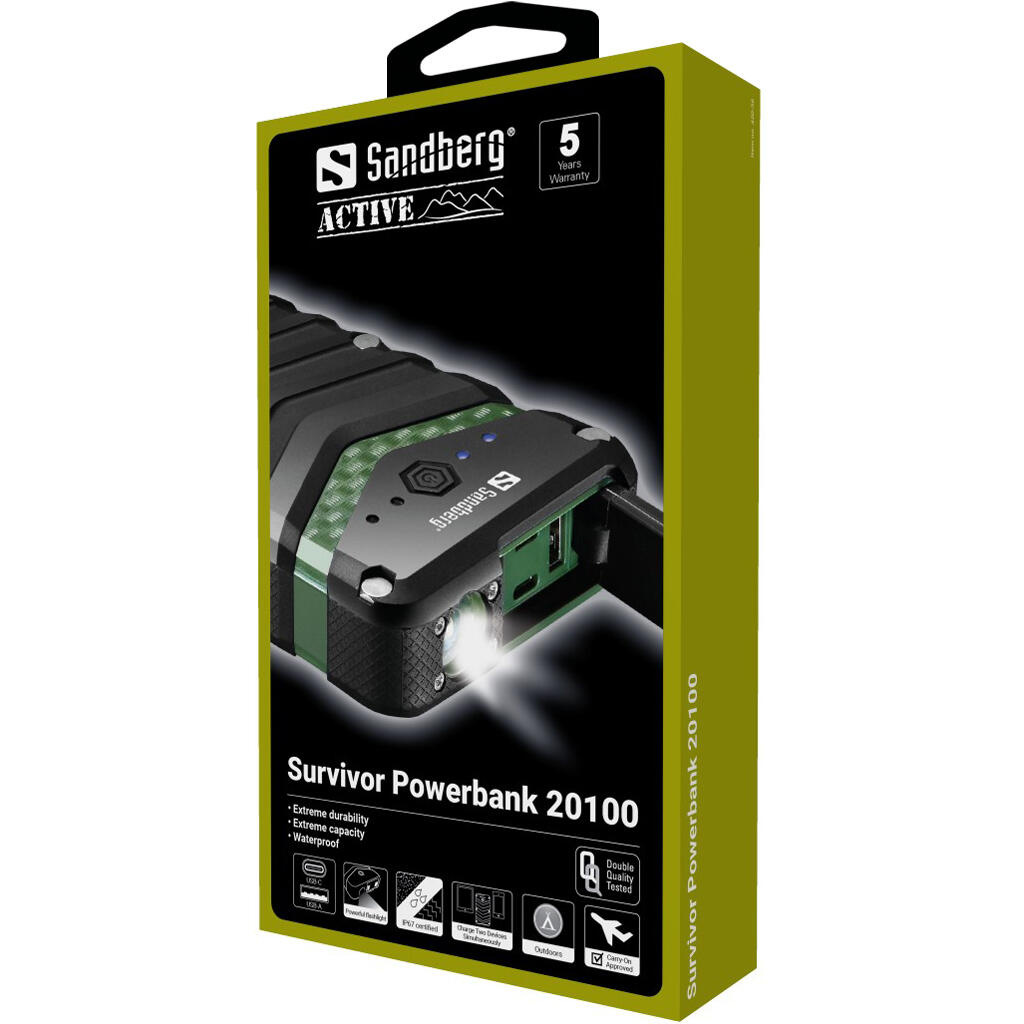 Sandberg Survivor Powerbank 20100 3/3