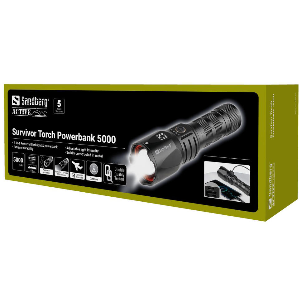 Powerbank Sandberg Super-latarka 5000