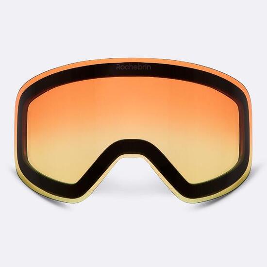 Écran aimanté masque de ski anti-buée Rochebrin Pro Magnet cat 1 mauvais temps