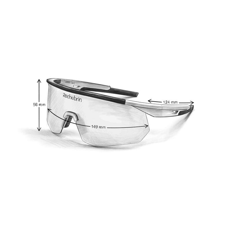 Lunette de soleil anti-dérapante running et cyclisme catégorie3 - homme et femme