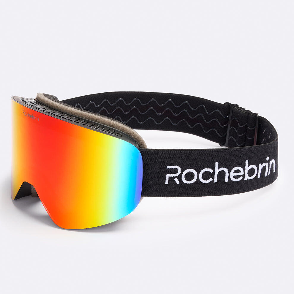 Rochebrin - Masque De Ski-snowboard Aimanté Anti-buée Catégorie 3 - (homme Et Femme) - Masque De Ski - Noir|orange|rouge - No Size - Decathlon