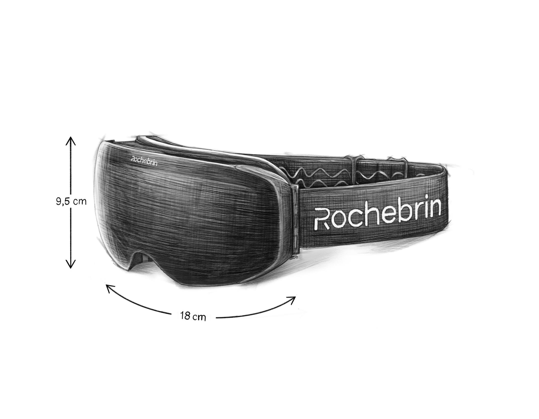 Maschera da sci e snowboard magnetica antiappannamento S3 - (uomo e donna) 5/6