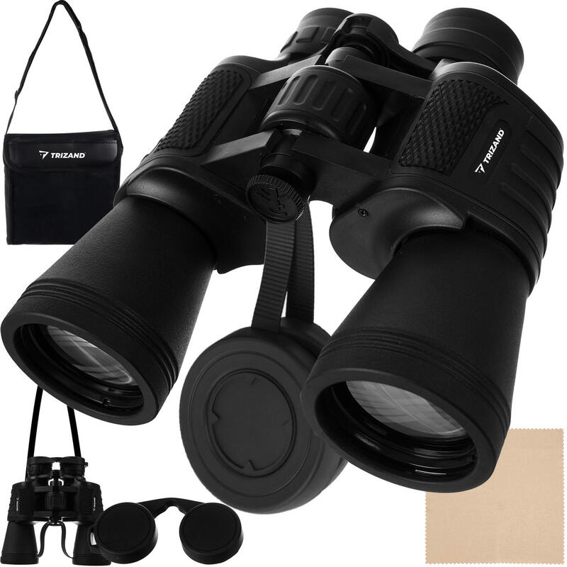 Lornetka  10x50 Turystyczna Zoom + Etui Szklana Optyka TRIZAND