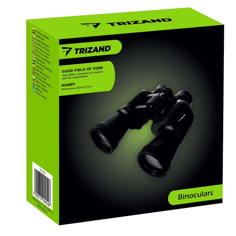 Lornetka  10x50 Turystyczna Zoom + Etui Szklana Optyka TRIZAND