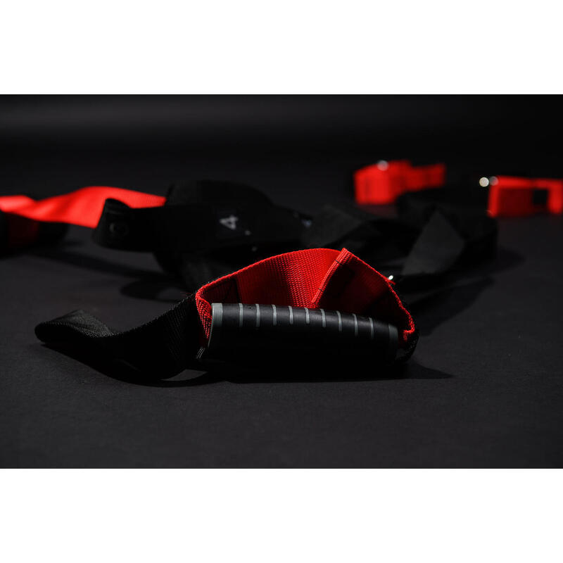 Banda elastica pentru fitness, cu manere, Christopeit