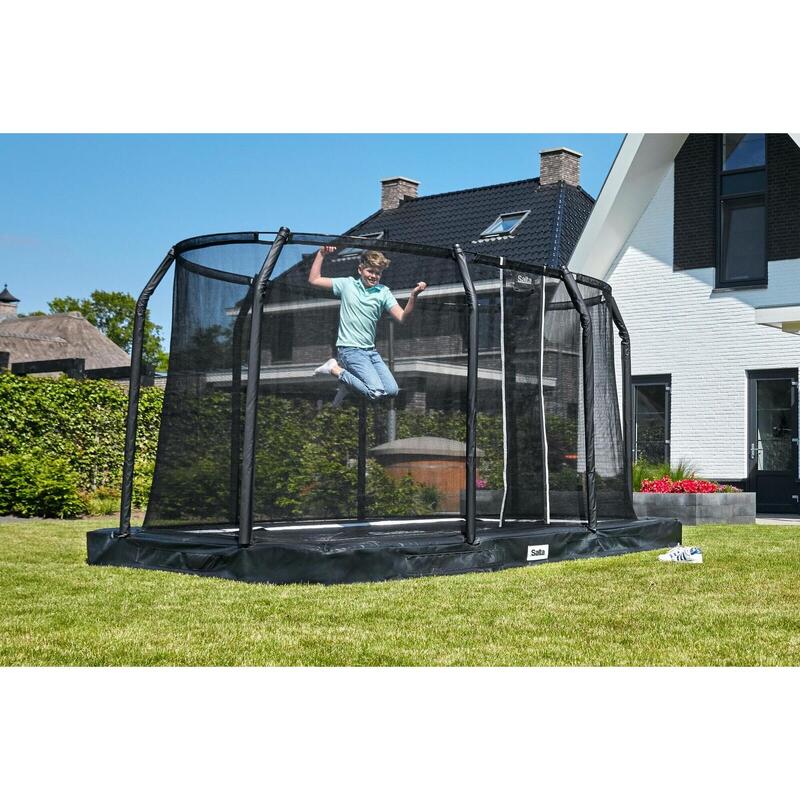 Trampoline - Premium Ground - 214 x 153 cm - Rectangulaire Noir