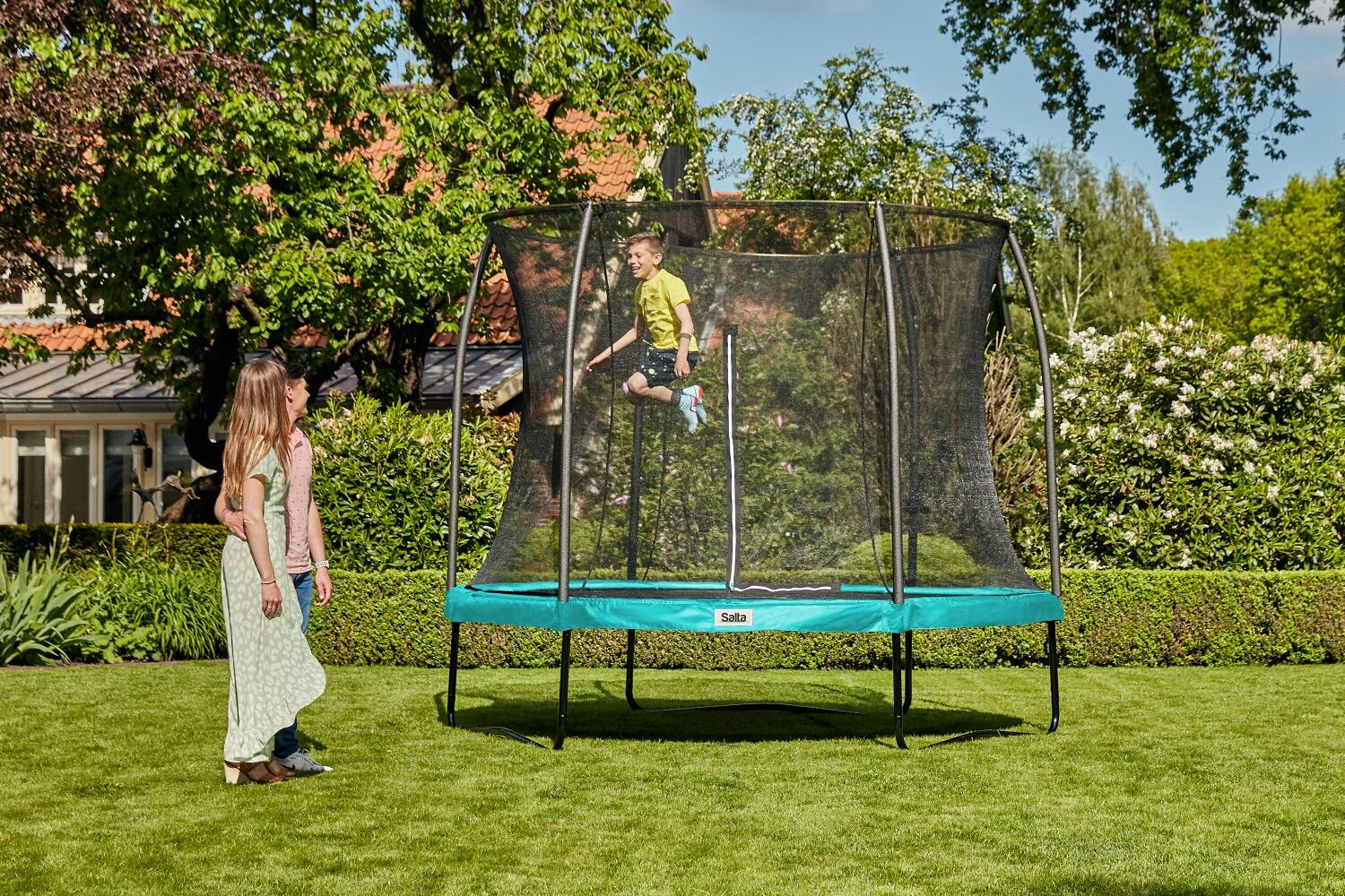 Trampoline - Comfort Edition - 153 cm - Rond Groen 6/7