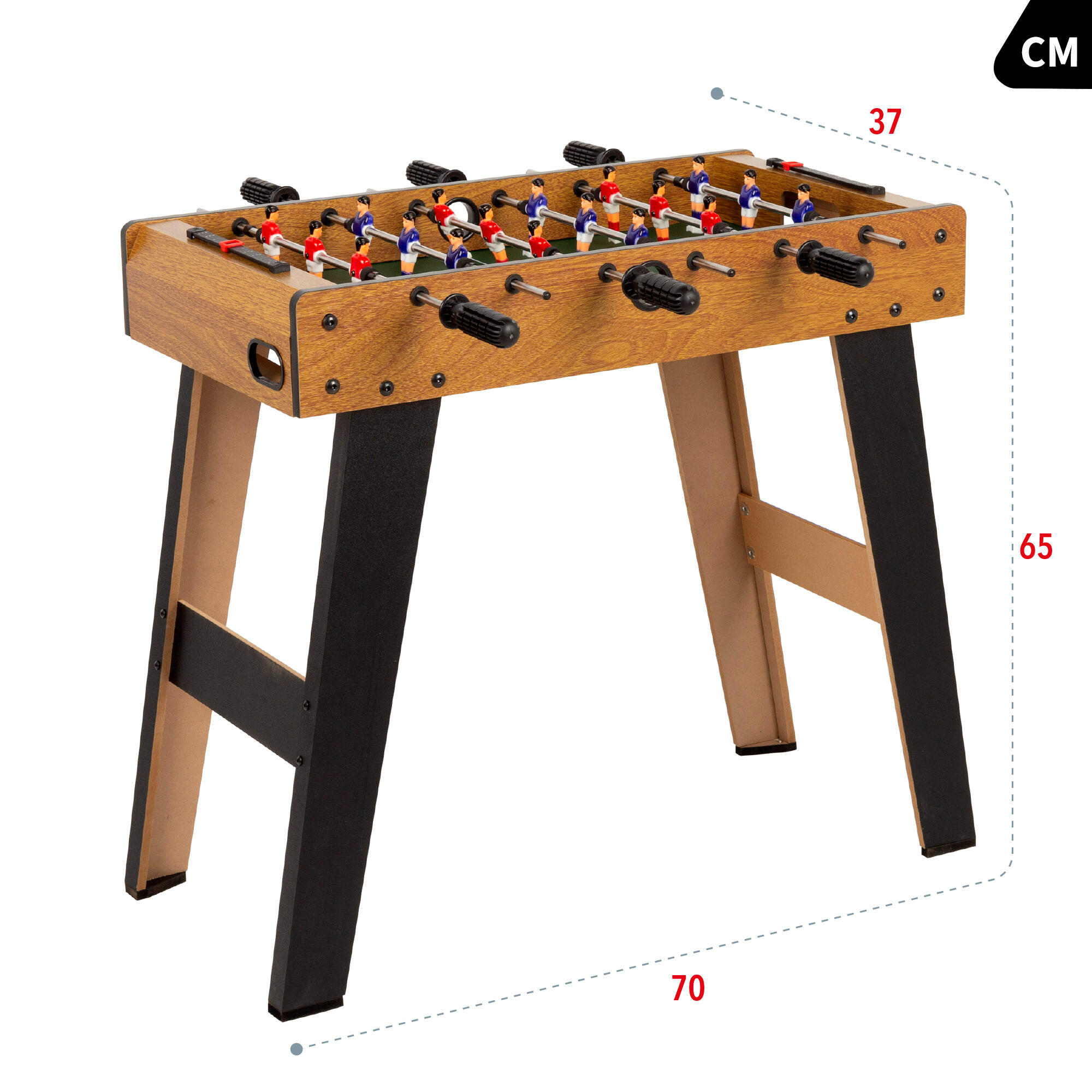 Baby-foot en bois avec pieds 70x37x65 cm CB Games 4/7