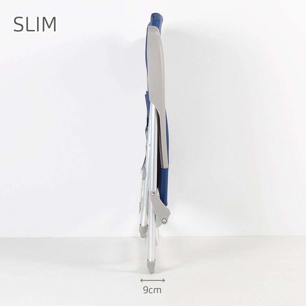 Cadeira de praia dobrável multiposições baixa blue Slim Aktive 2/7