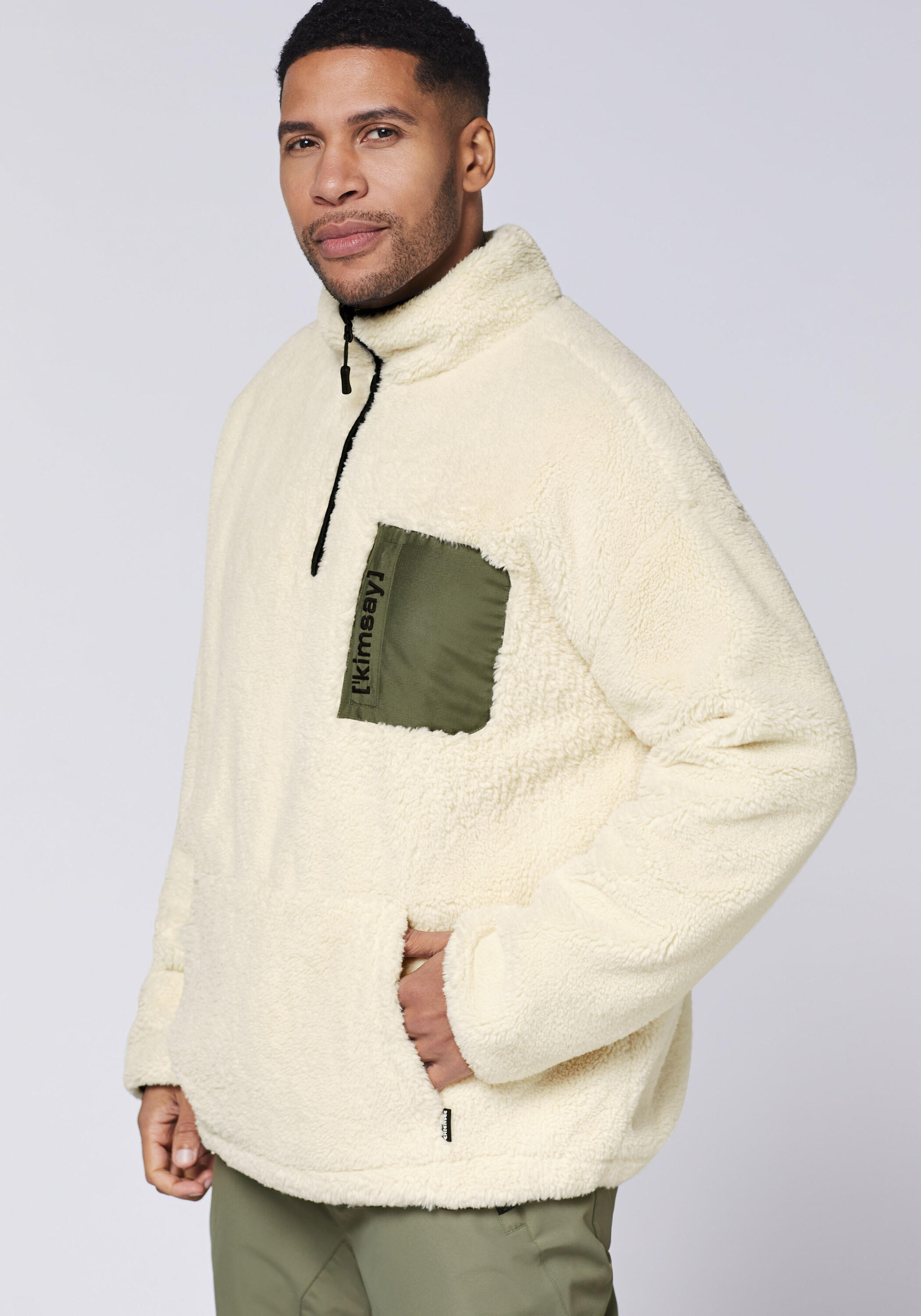 Fleece-Oberteil mit Brusttasche und Kängurutasche 7/7