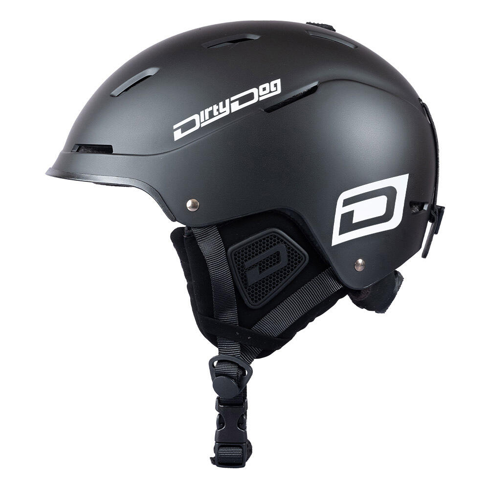 DIRTY DOG COSMOS Unisex Snow Helmet - Matte Black