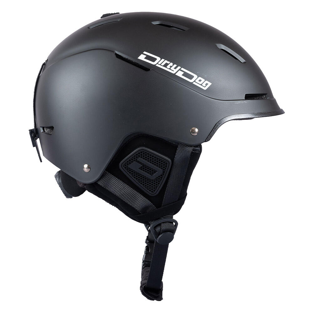 COSMOS Unisex Snow Helmet - Matte Black 3/4