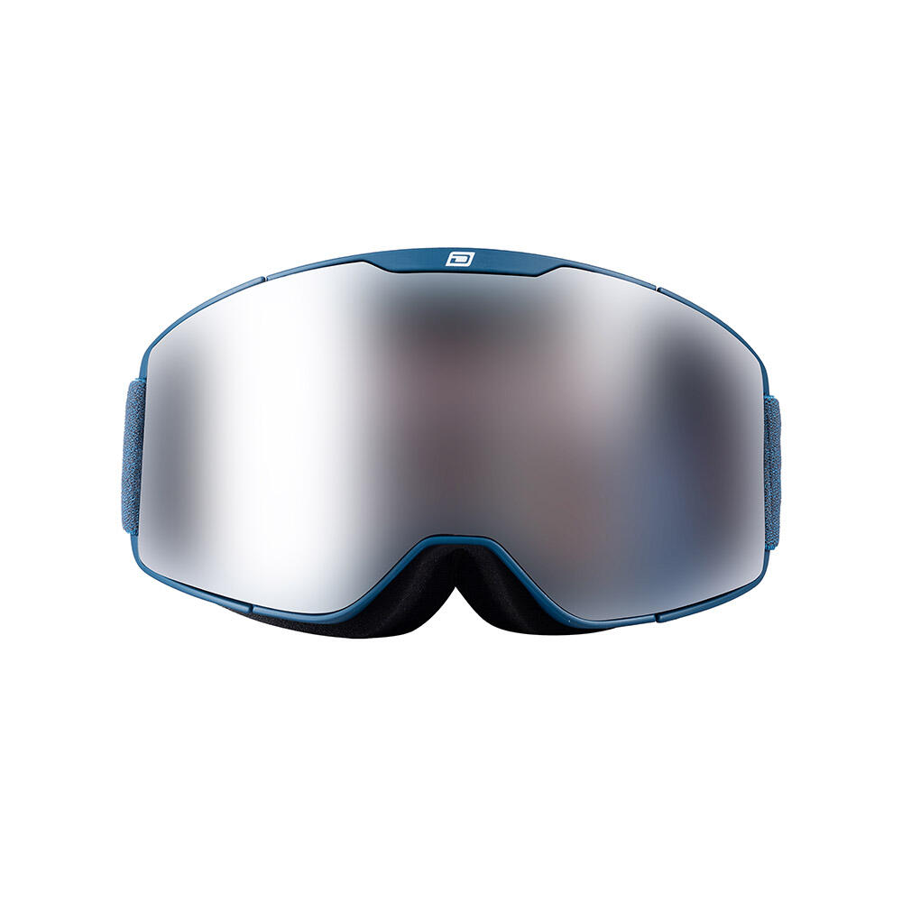 MUSE Unisex Snow Goggles - Matte Slate Blue/Silver Mirror 2/4