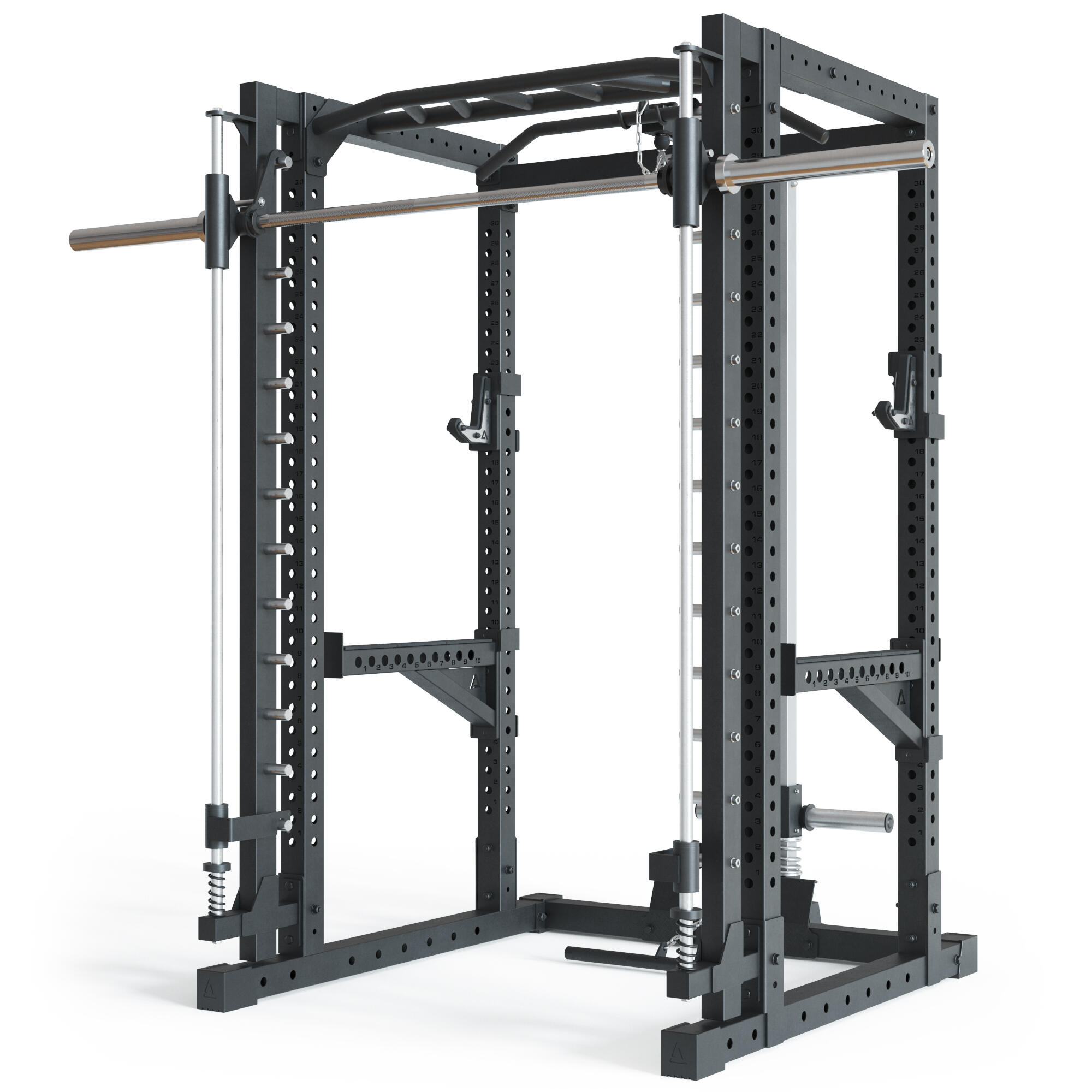 R7-Forge Power Rack mit Plate Load Gewichte und Smith Machine | 200cm 5/6