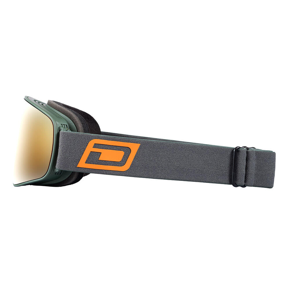 MUTANT LEGACY Unisex Snow Goggles - Ivy Green/Red Fusion Mirror & Rose 3/4