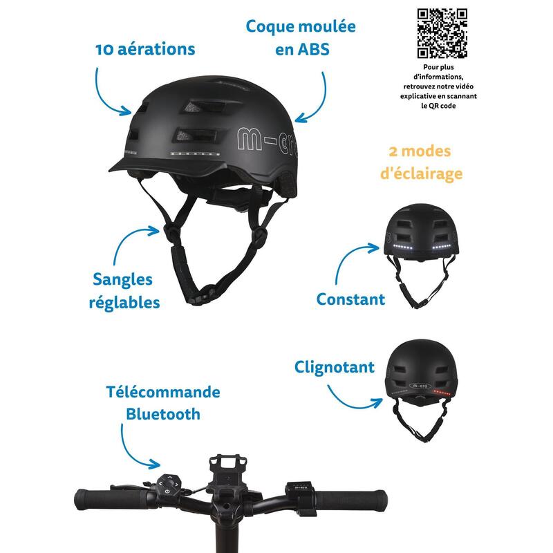 Casque  Smart LED Noir