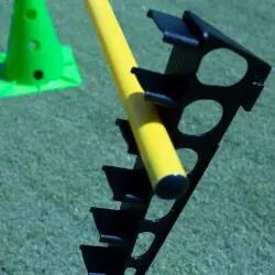 Règle adaptatrice pour cônes 32/40/50 cm avec support pour poteau et anneau 4/5