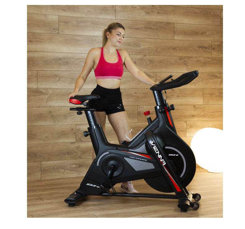 Bicicletta da ciclismo indoor Vienna, volano da 20 kg e monitor