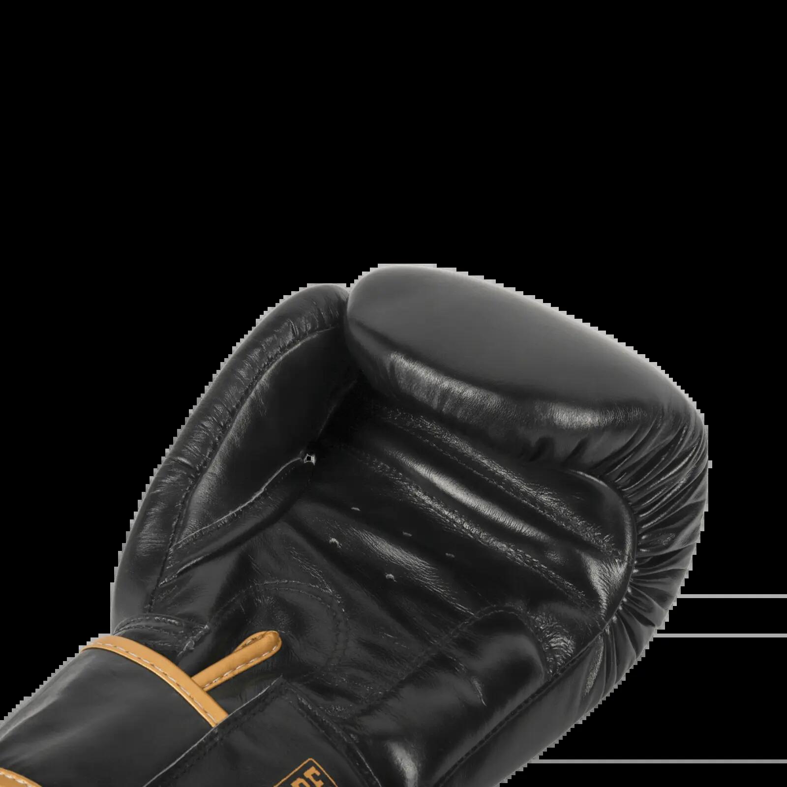 Gants de boxe en cuir GLADTS Gladiator Star Power - Noir/Or 4/7