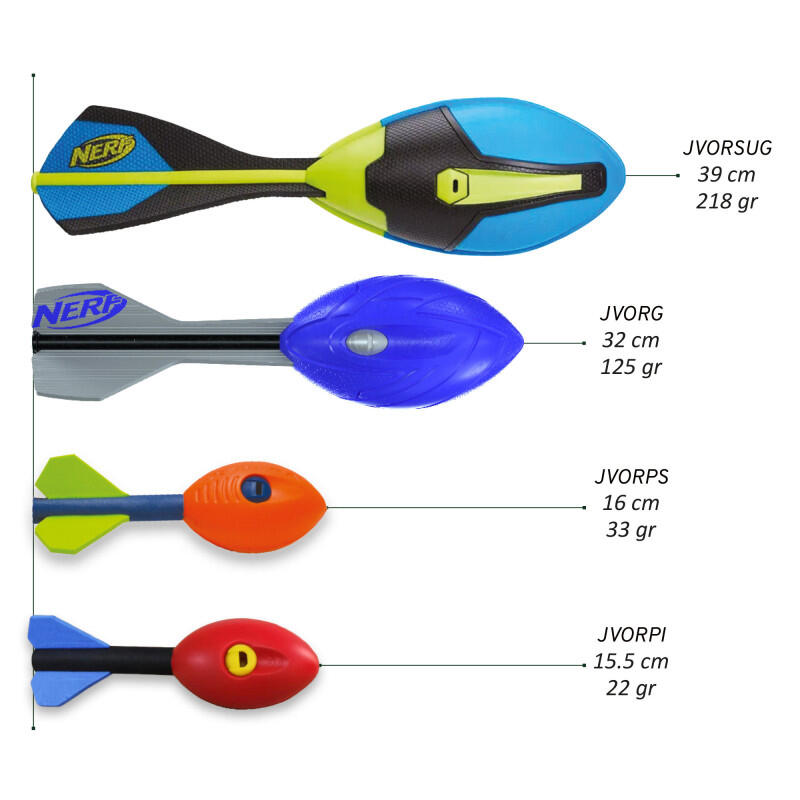 Pelota de lanzamiento Nerf Vortex Aero Howler MINI JVORPS naranja de 16 cm 4/4