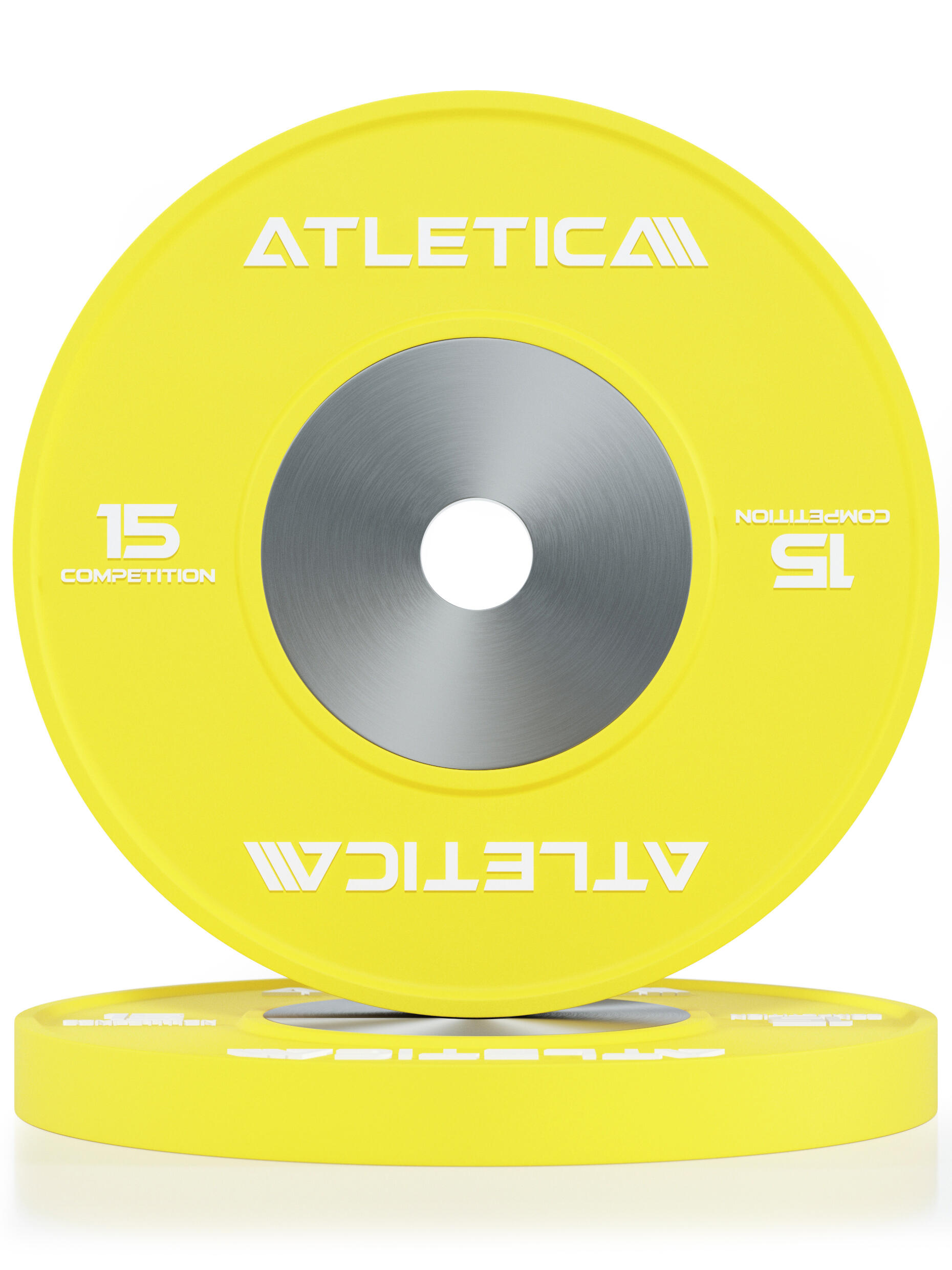 Competition Bumper Plates | 2 x 15kg | Hervorragende Aufprallabsorption 2/5