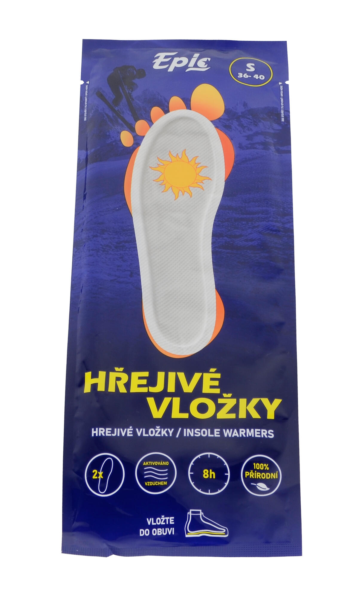 Hřejivé vložky do bot Epicstar (1 balení = 30párů), vel. S 2/7
