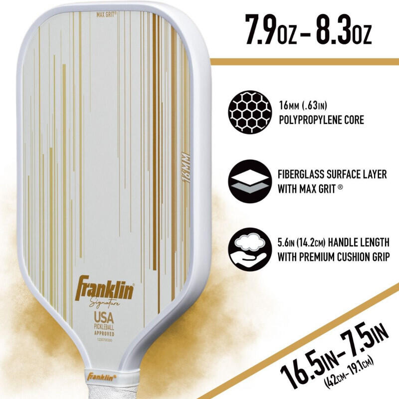 Pickleball racket van glasvezel Franklin 5/7
