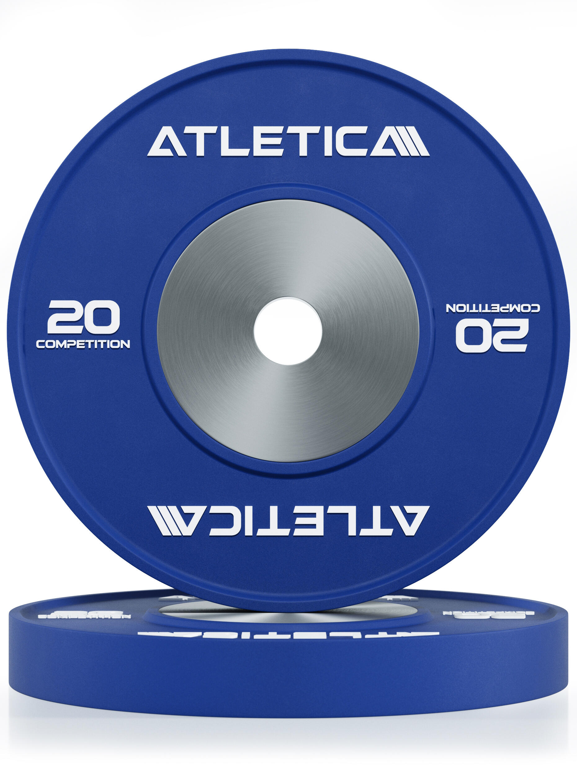 Competition Bumper Plates | 2 x 20kg | Hervorragende Aufprallabsorption 2/5