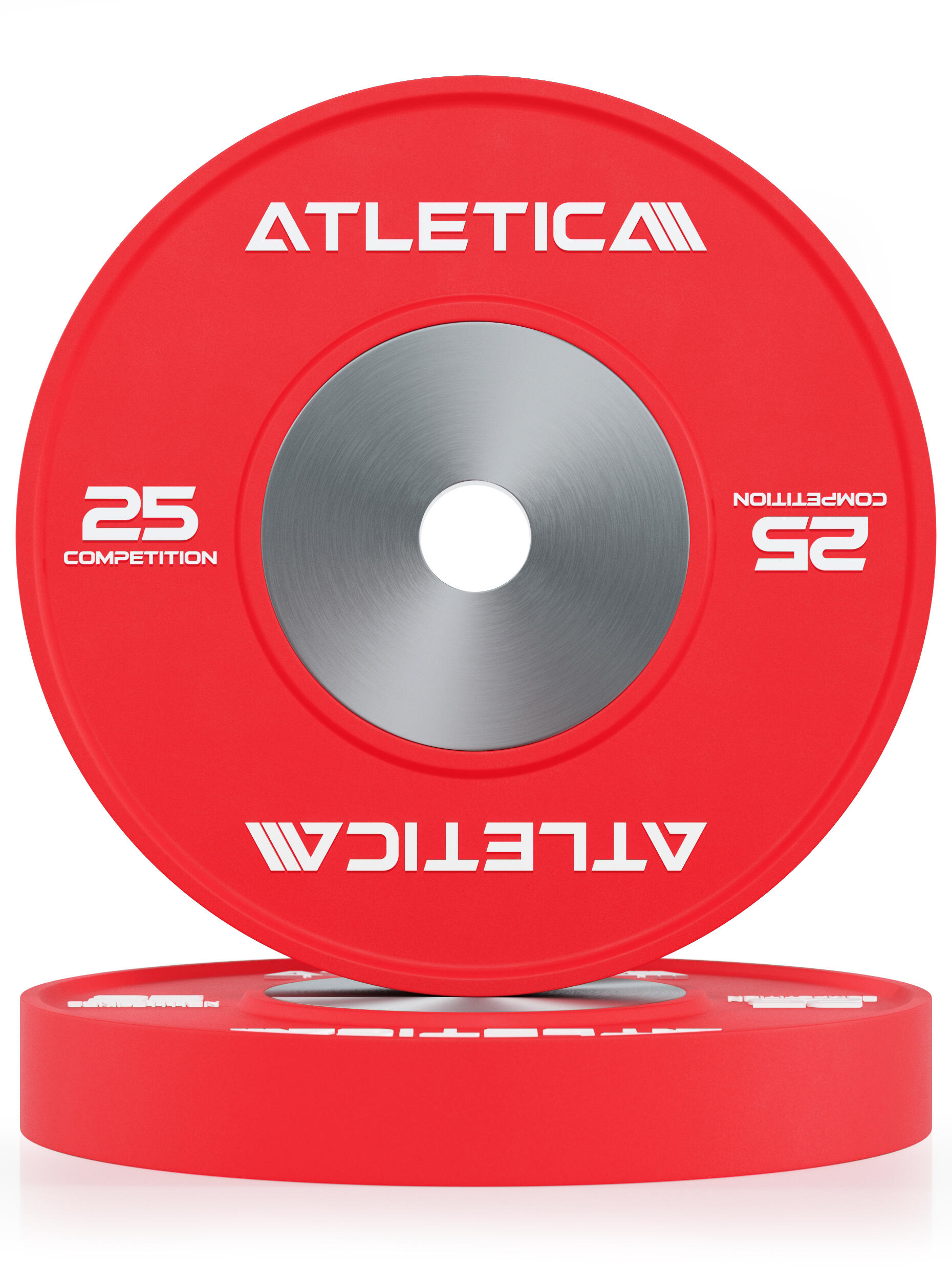 Competition Bumper Plates | 2 x 25kg | Hervorragende Aufprallabsorption 2/5
