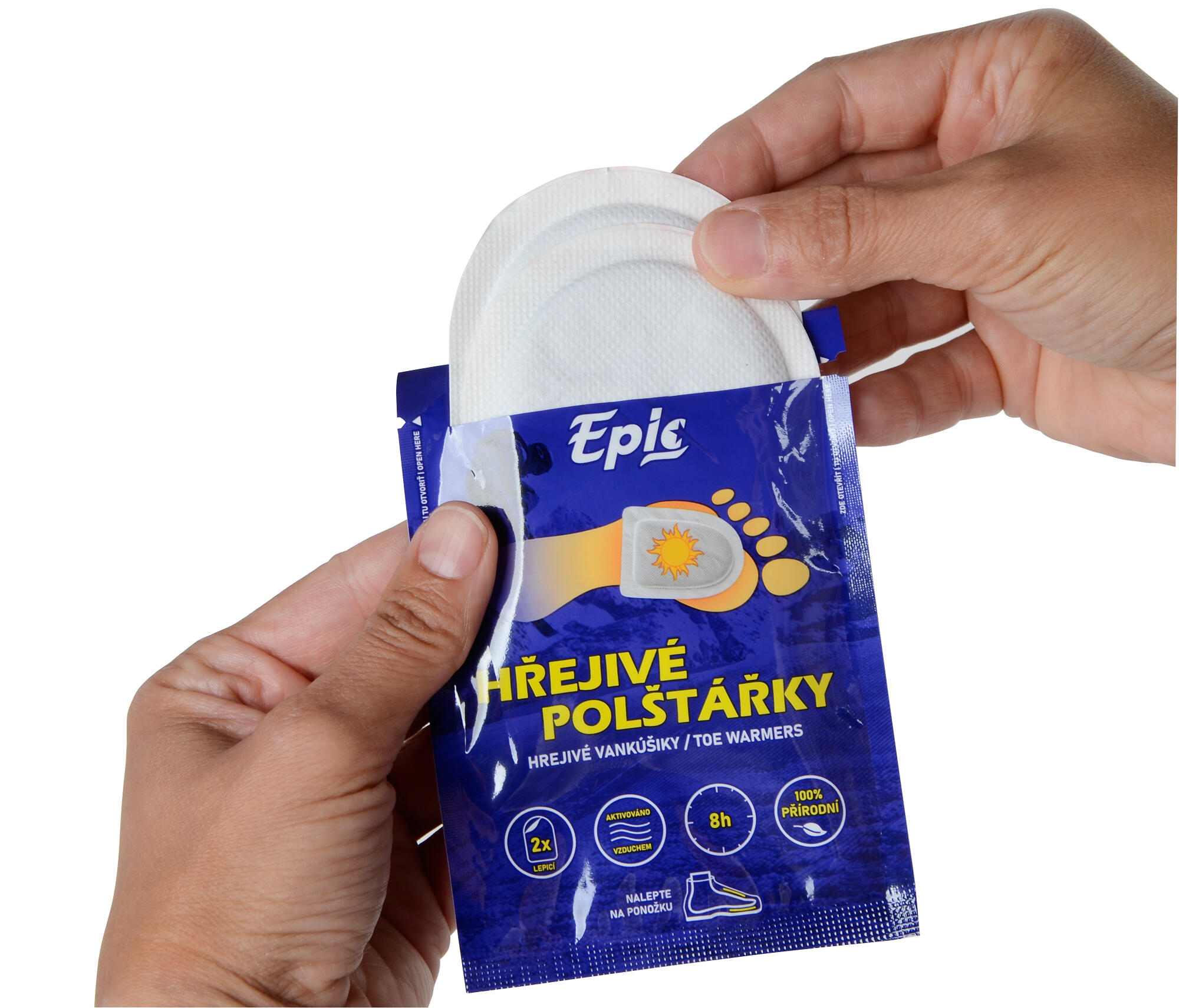 Hřejivé polštářky na nohy Epicstar - lepicí (1 balení = 40párů) 3/7