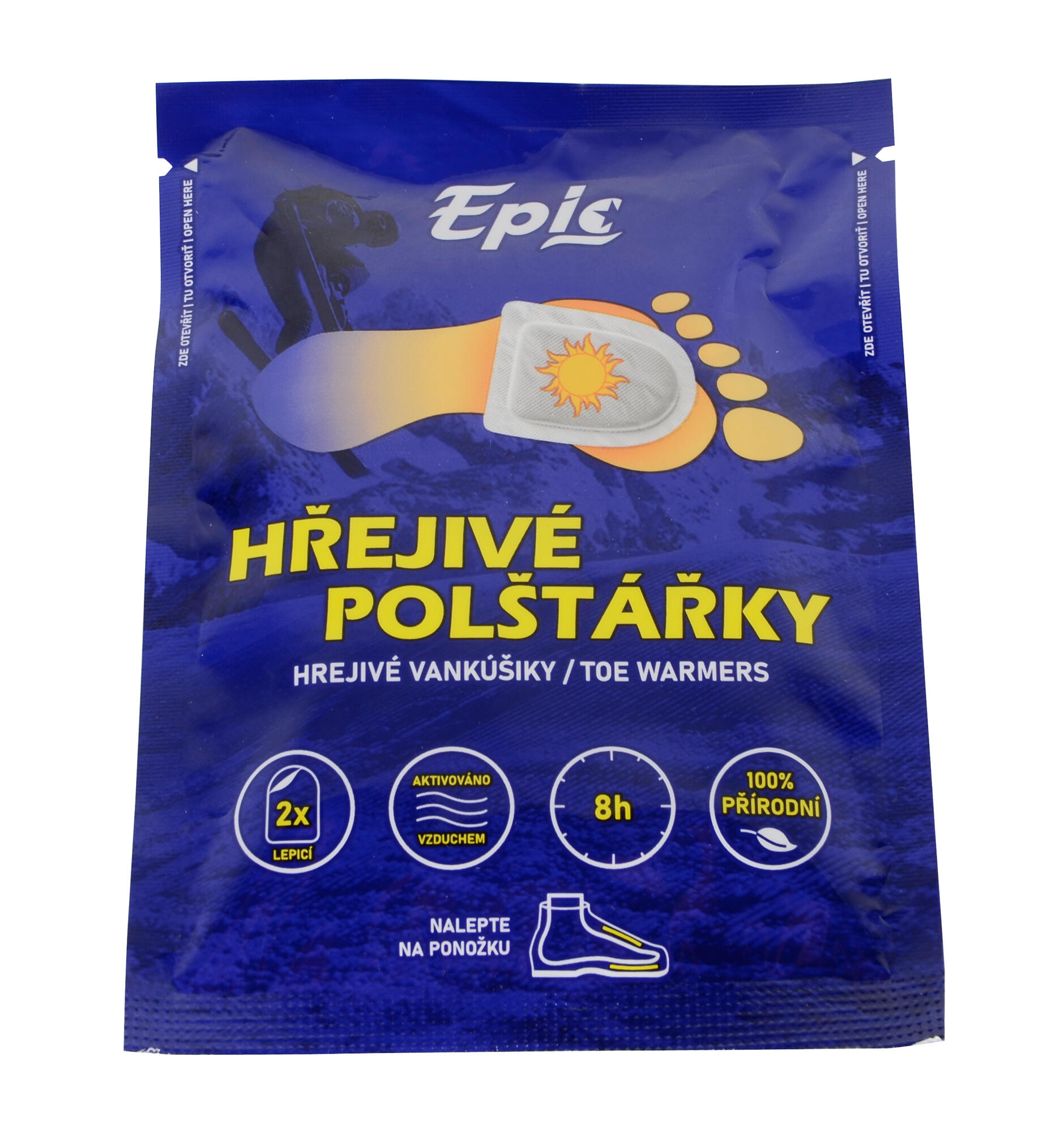 Hřejivé polštářky na nohy Epicstar - lepicí (1 balení = 40párů) 2/7