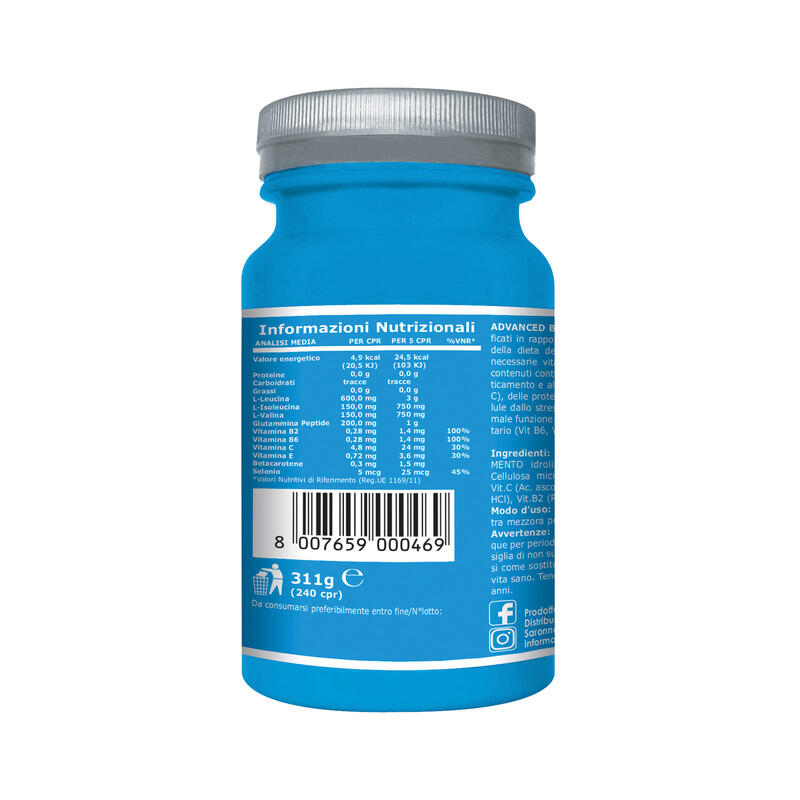 Integratore alimentare - ADVANCED BCAA - 240 cpr 3/7