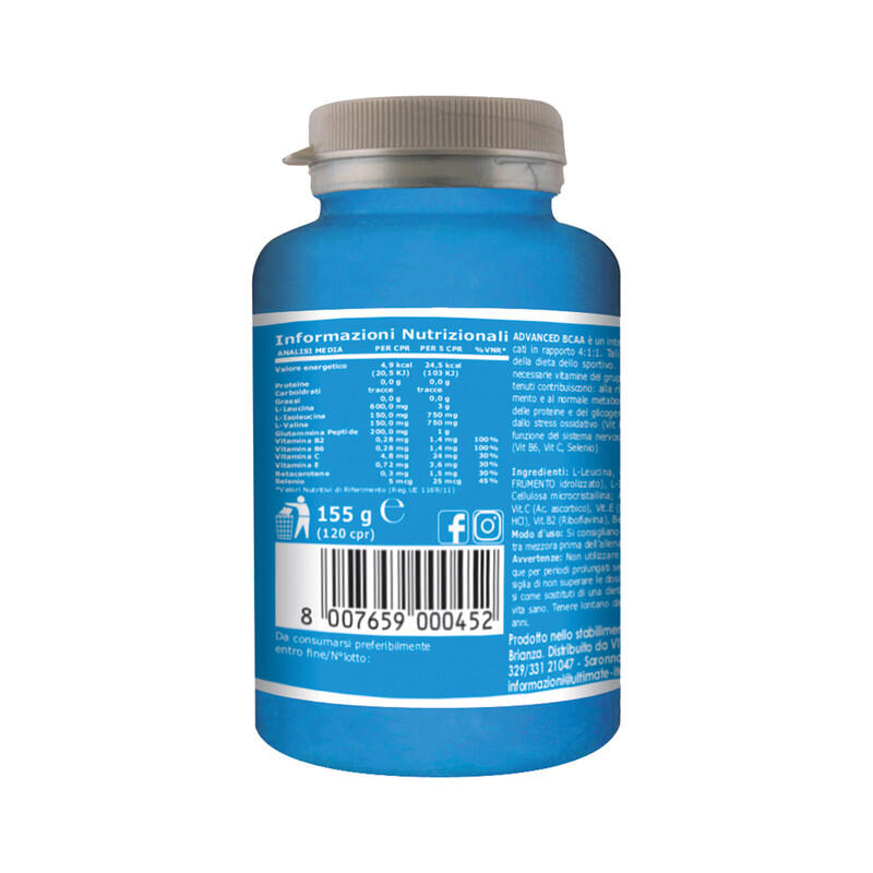 Integratore alimentare - ADVANCED BCAA - 120 cpr 2/7