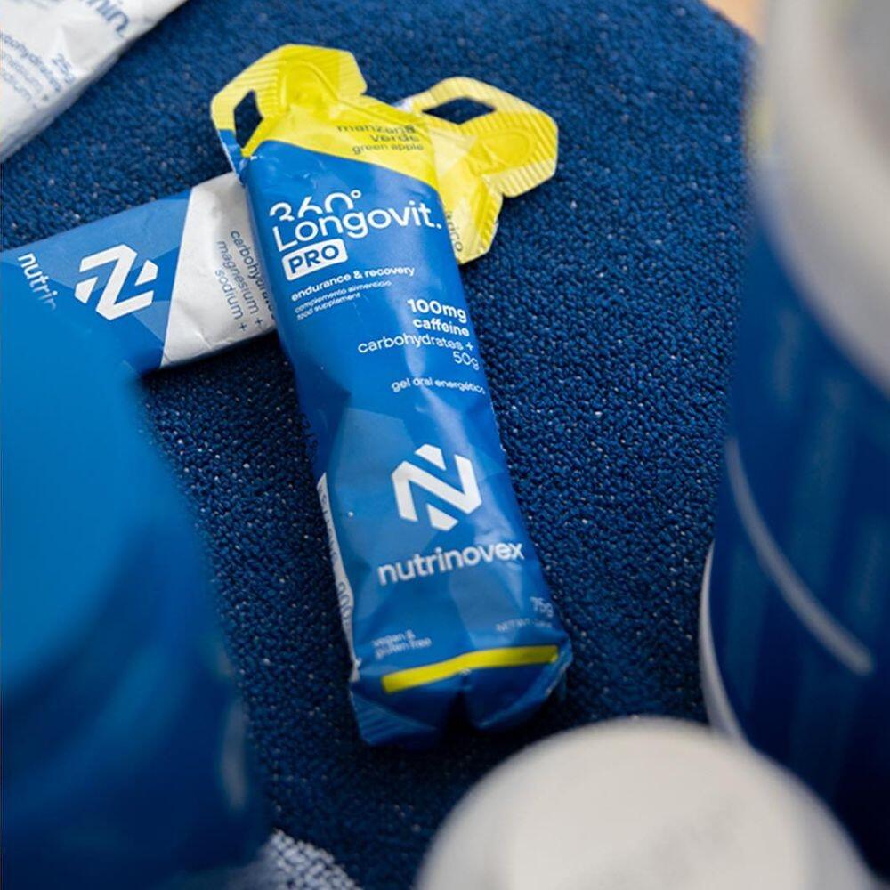 Gel Longovit 360 PRO manzana con cafeína Nutrinovex 3/3