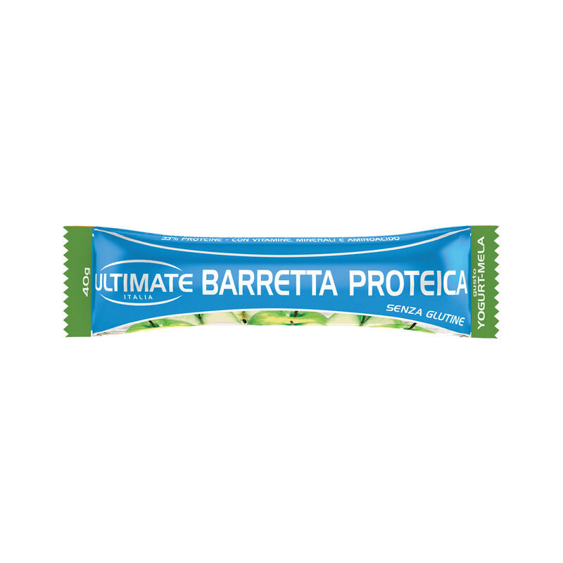 ULTIMATE ITALIA Integratore alimentare - BARRETTA PROTEICA YOGURT MELA - 40g
