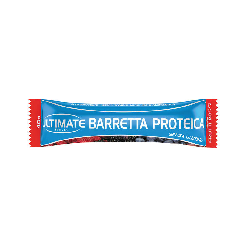ULTIMATE ITALIA Integratore alimentare - BARRETTA PROTEICA FRUTTI ROSSI - 40g