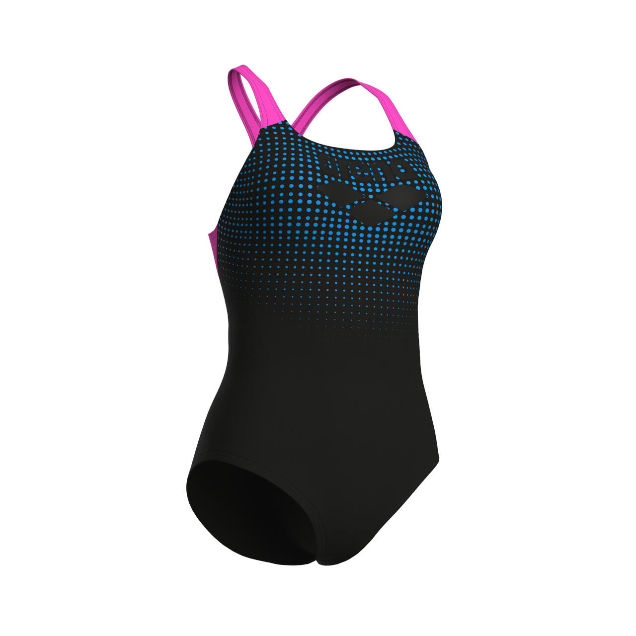 Badeanzug für Damen Arena Foggy Dots Swimsuit Swim Pro Back 7/7