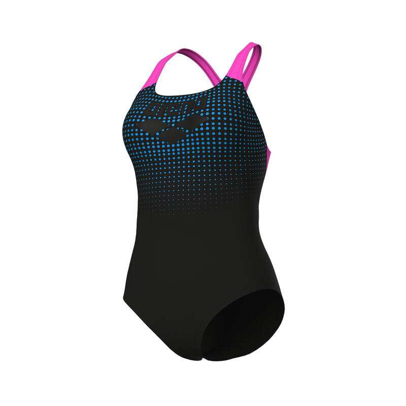 Strój kąpielowy damski Arena Foggy Dots Swimsuit Swim Pro Back
