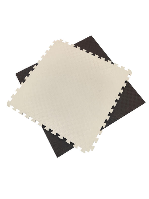 Tatami puzzle eva pack 12 / 1 x 1 x 20mm (marrom-bege)