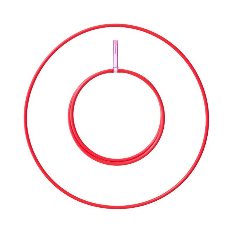 CIRKAO Hula Hoop Play Tubo dobrável 16 mm Ø 80 cm - vermelho